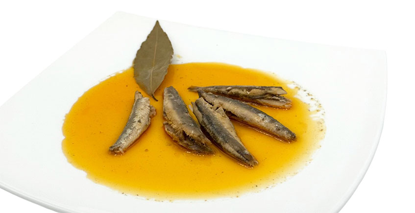 Boquerones en salsa de adobo,  La Farola, Conservera de Tarifa