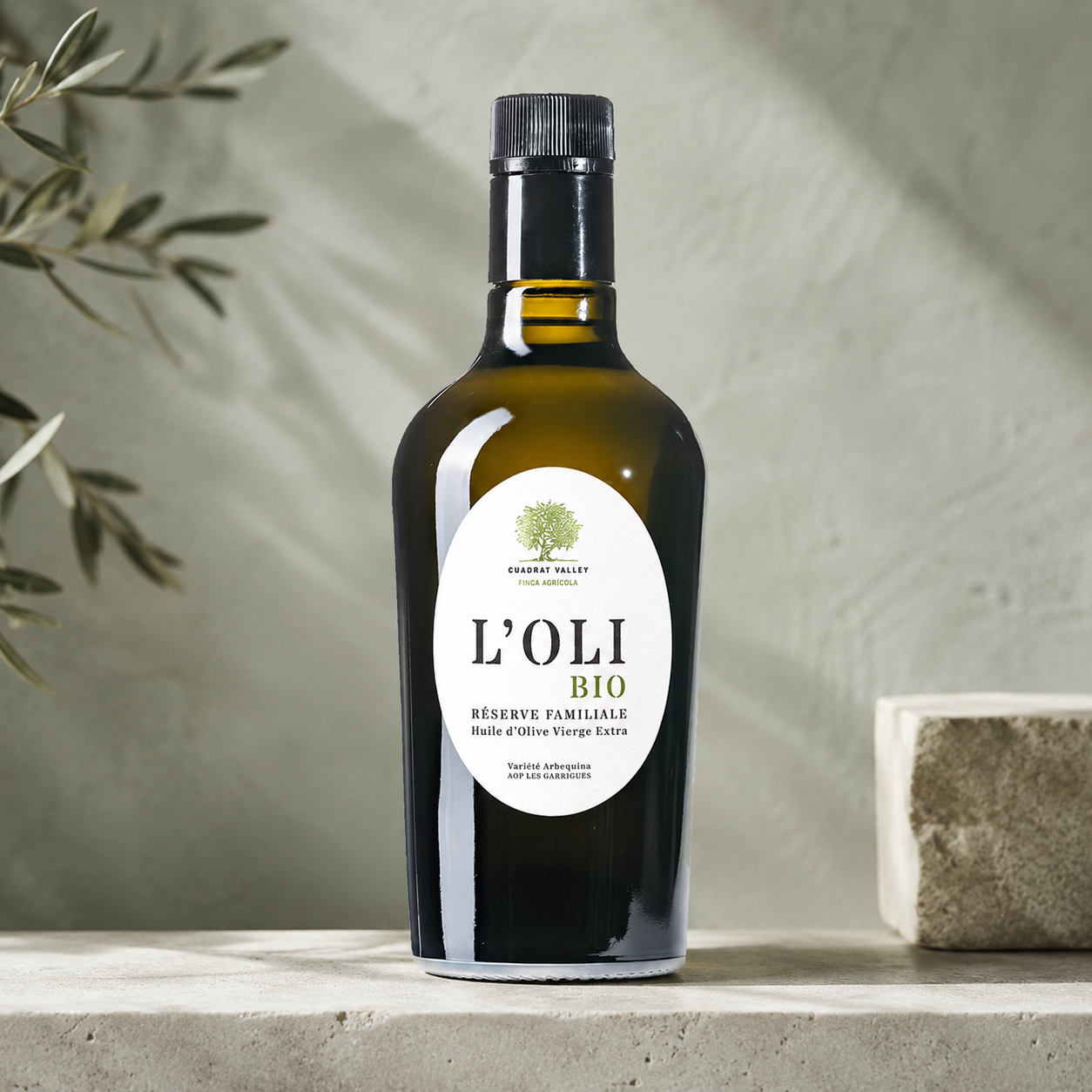 Aceite de Oliva Virgen Extra L’Oli ecológico Cuadrat Valley