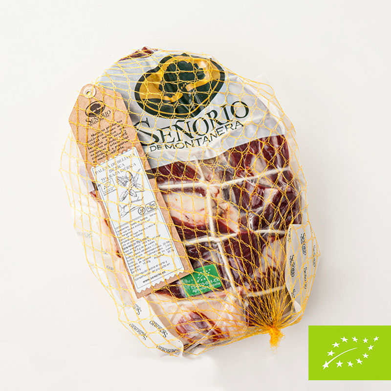 Paleta 100% raza ibérica ecológico, deshuesada, Señorío de Montanera