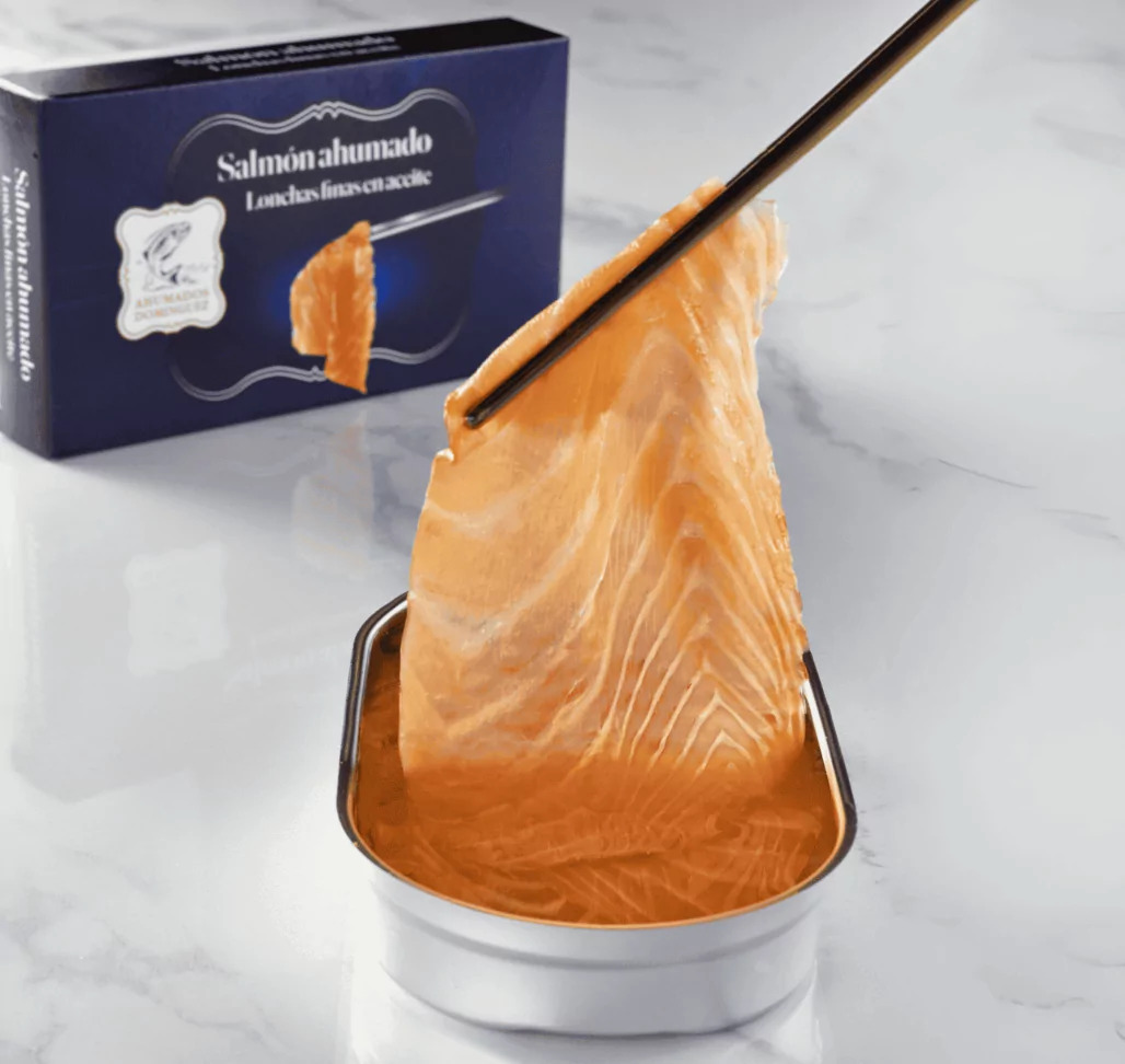 Salmón Ahumado en Aceite 190 g, Ahumados Dominguez