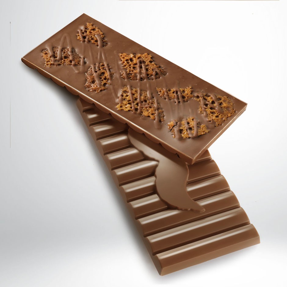 Chocolate con leche 42% con tejas de almendra, Rafa Gorrotxategi