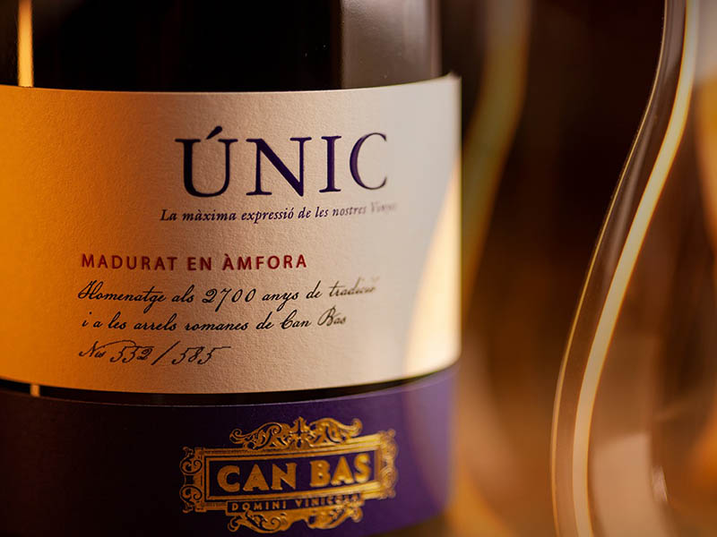 Vino tinto, Únic 2018, Can Bas