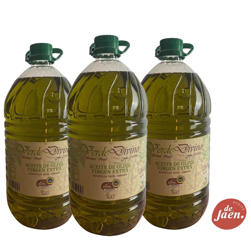 Aceite de Oliva Virgen Extra Picual de 5 litros , Verde Divino