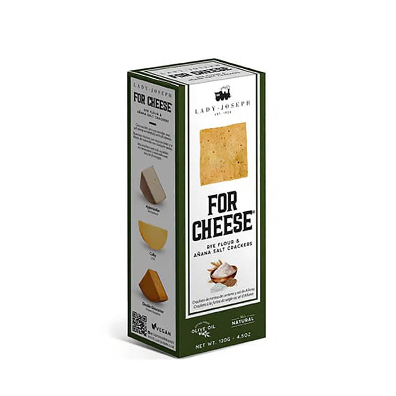Crackers con harina de centeno y sal de Añana, Lady Joseph (8 unidades)