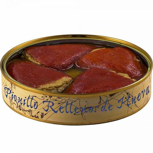 Pimientos del Piquillo rellenos de huevas de Atún, El Ronqueo