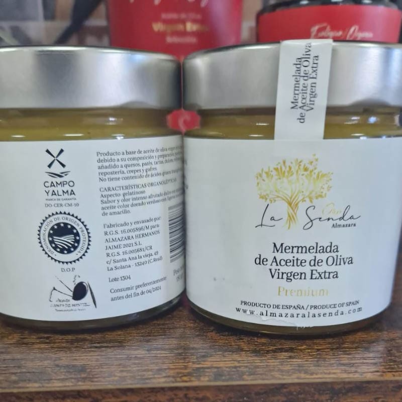 Mermelada de Aceite de Oliva Virgen Extra Ecológico Premium, Oro La Senda