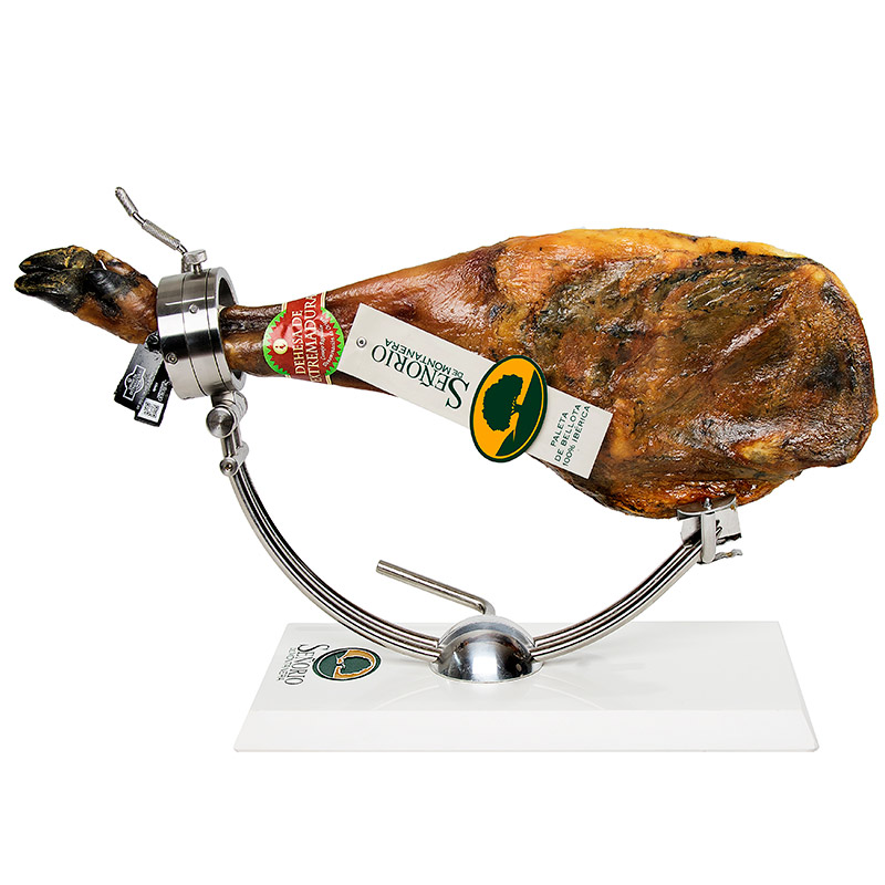 Paleta 100% raza ibérica, pata negra, D.O.P. Dehesa de Extremadura, Señorío de Montanera