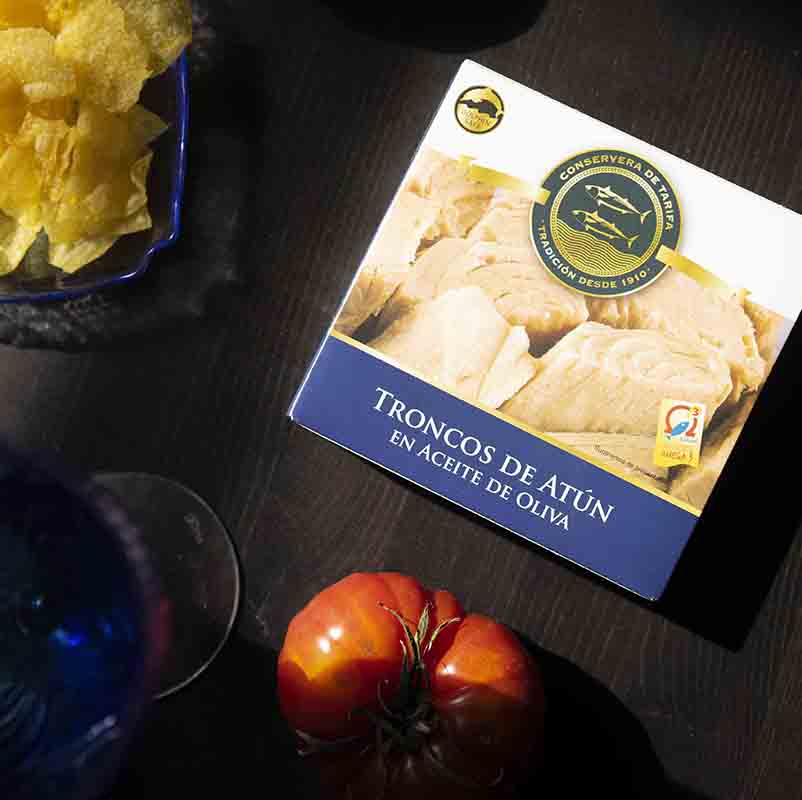 Troncos de Atún del Mediterráneo en aceite de oliva, Conservera de Tarifa
