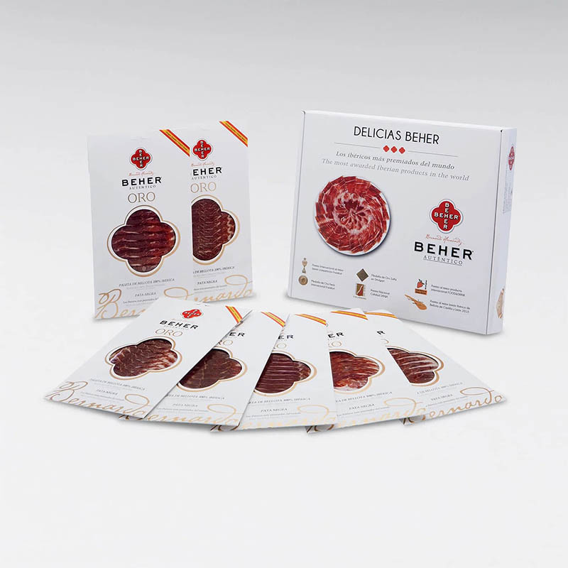 Paleta Ibérica Bellota 100% Oro Pata Negra, Beher