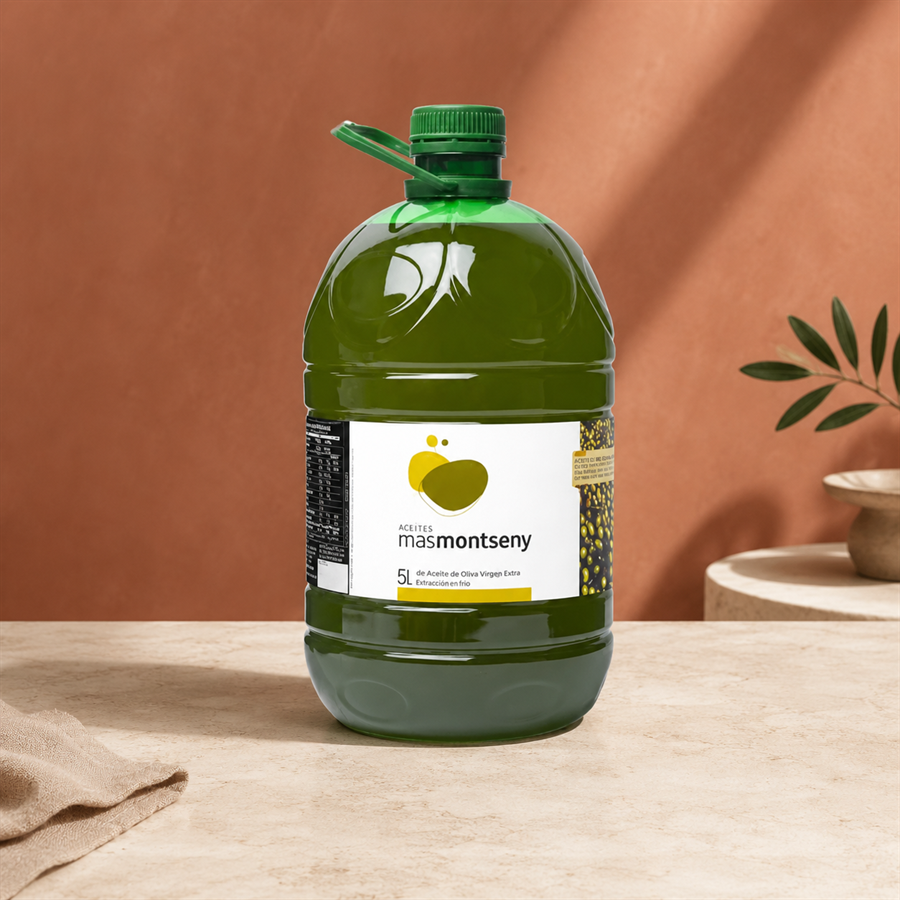 Aceite Oliva Virgen Extra Arbequina, 5,0L, Mas Montseny