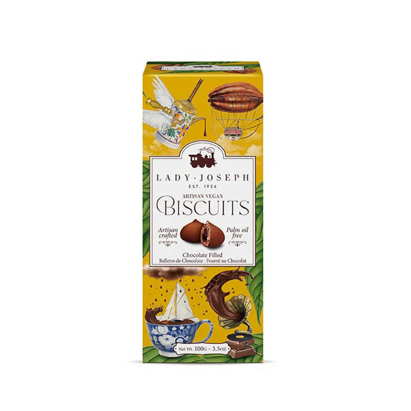 Galletas artesanas veganas rellenas de chocolate, Lady Joseph (7 unidades)