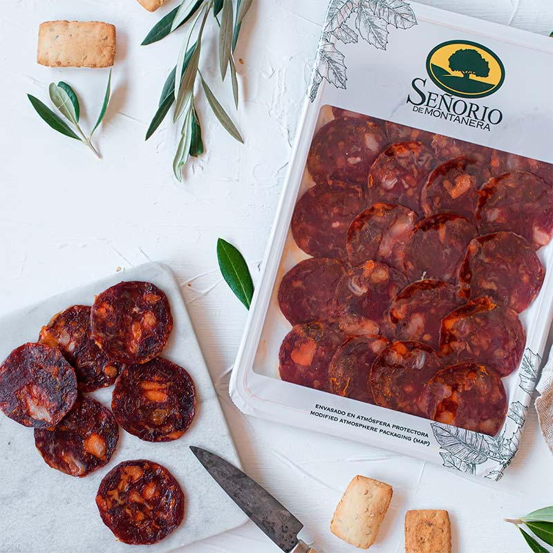 Chorizo 100% ibérico, loncheado Señorío de Montanera