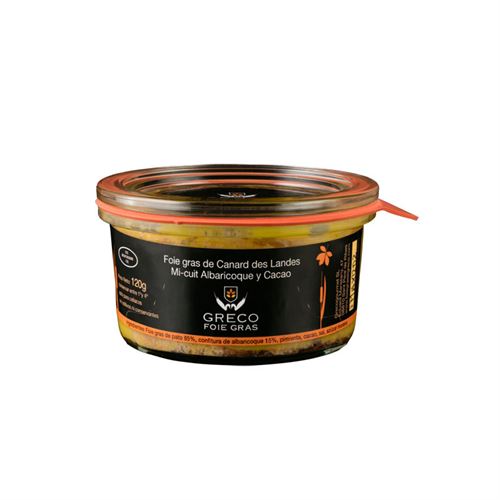 Foie Gras mi-cuit con albaricoque y cacao, El Greco