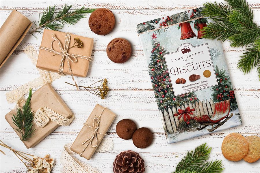 Surtido de galletas en caja metálica Navidad, Lady Joseph