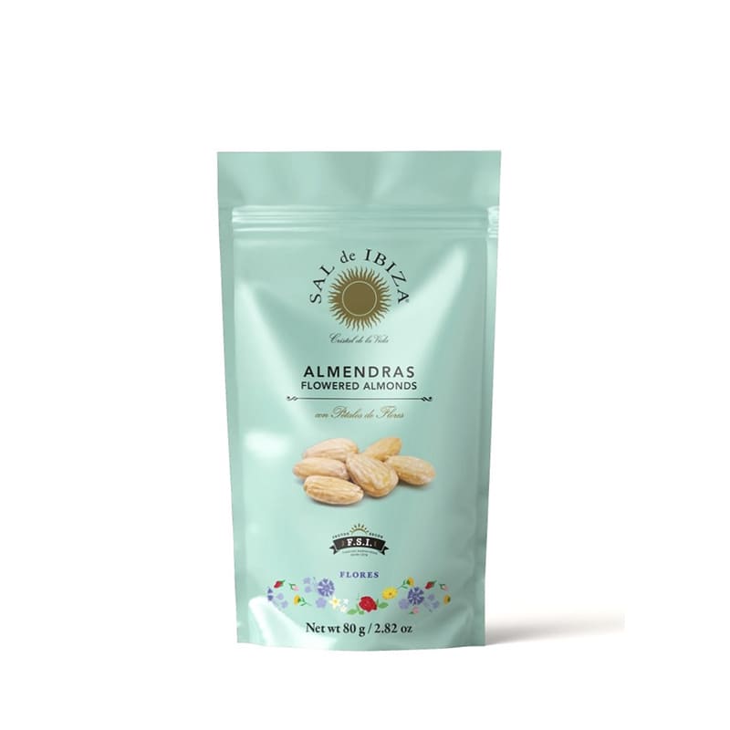 Almendras con pétalos de flores “Flowered Almonds”, Sal de Ibiza