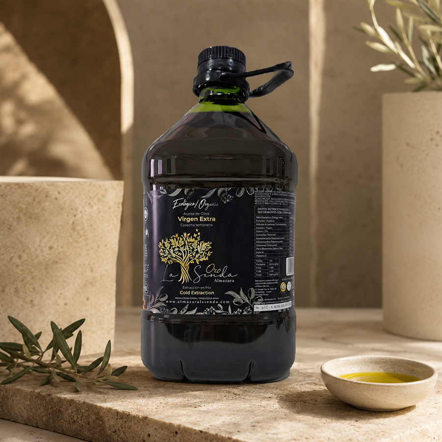 Aceite de Oliva Virgen Extra  Picual/Cornicabra Ecológico, Oro La Senda