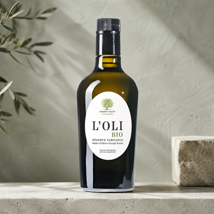 Aceite de Oliva Virgen Extra L’Oli ecológico Cuadrat Valley