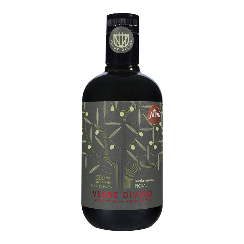 Aceite de Oliva Virgen Extra Picual Cosecha Temprana, Verde Divino