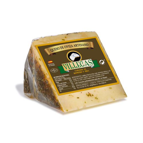 Queso De Oveja Artesano Curado Al Romero y Miel, Los Villajos