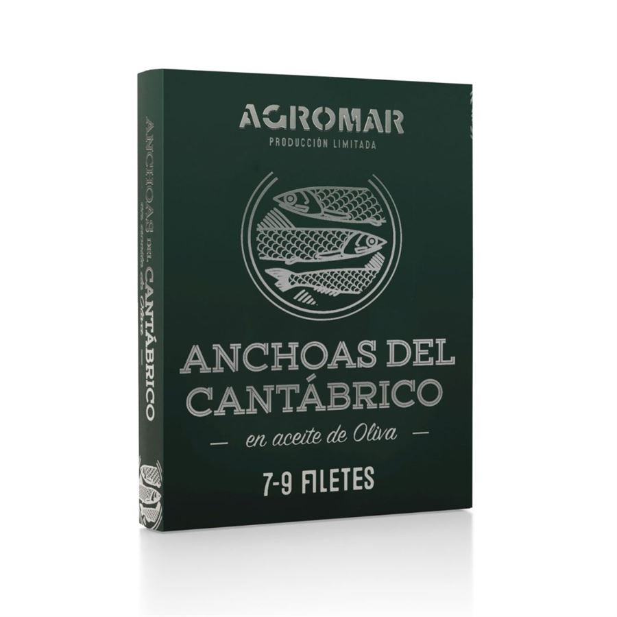 Anchoas del Cantábrico filetes en Aceite de Oliva, Agromar