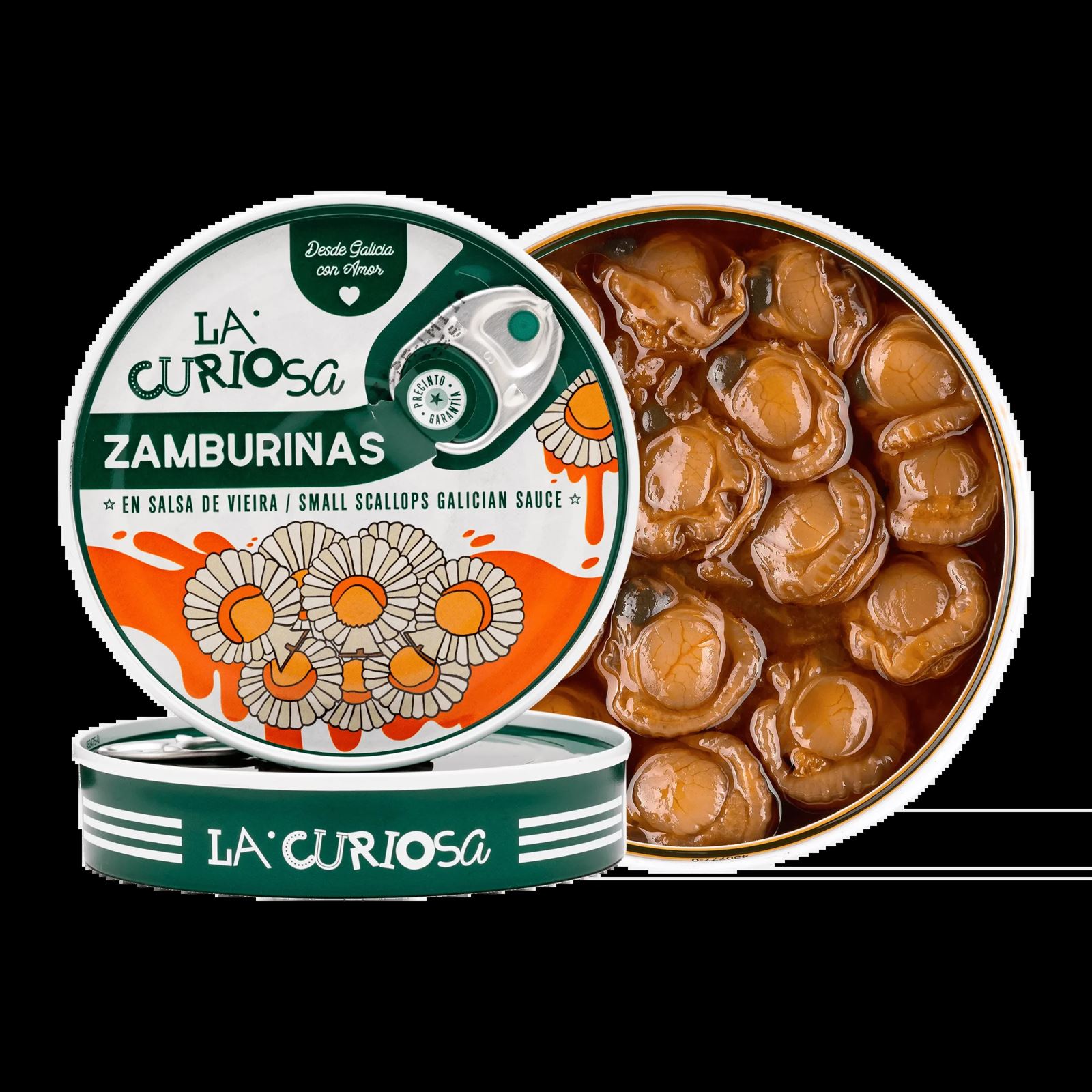 Zamburiñas en salsa de vieira, La Curiosa