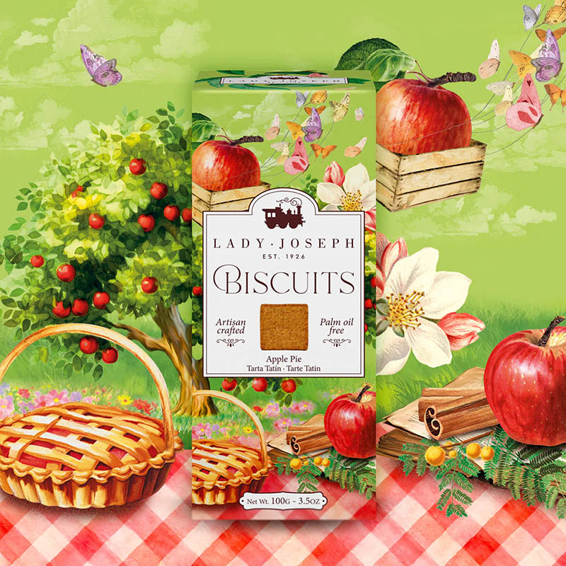 Galletas artesanas de manzana y canela, Lady Joseph (7  unidades)