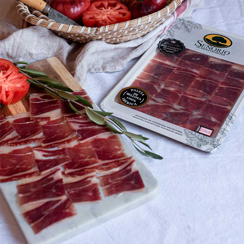 Paleta 100% ibérico, loncheado D.O.P., Señorío de Montanera