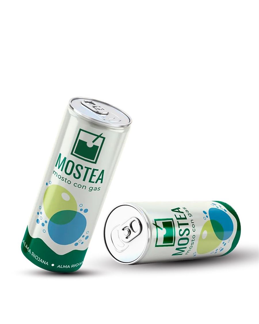 Mosto de uva  blanca con gas, Mostea