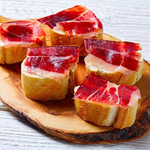 Jamón 100% Ibérico Bellota loncheado, Majada Pedroche