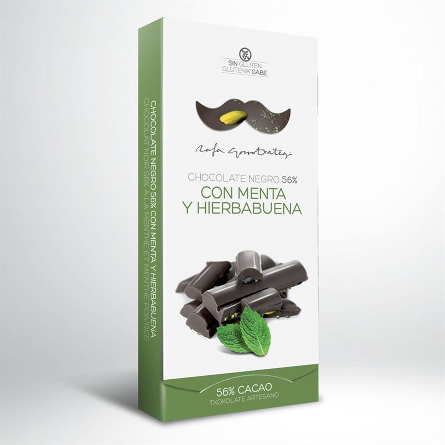Chocolate negro 56%  Menta y Hierbabuena, Rafa Gorrotxategi