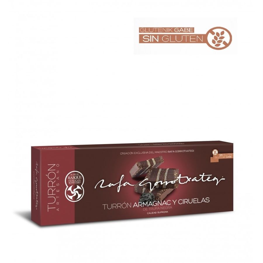 Turrón de trufa negra con Armagnac y ciruelas, Rafa Gorrotxategi