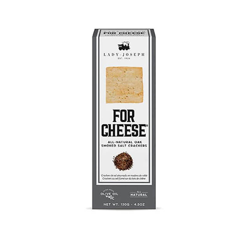 Crackers con sal ahumada en madera de roble, Lady Joseph (8  unidades)