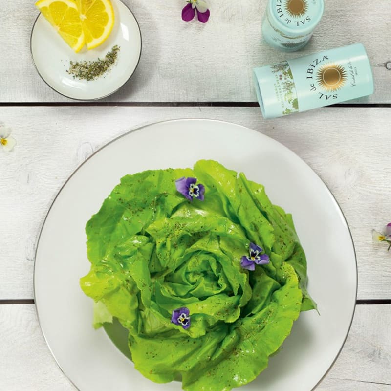 Granito Sal de Ibiza con hierbas mediterráneas