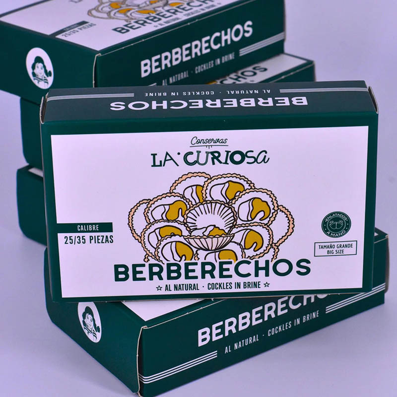 Berberechos al natural 40-50 piezas, La Curiosa