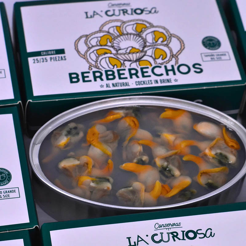 Berberechos al natural 40-50 piezas, La Curiosa