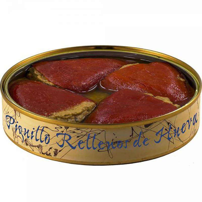 Pimientos del Piquillo rellenos de huevas de Atún, El Ronqueo