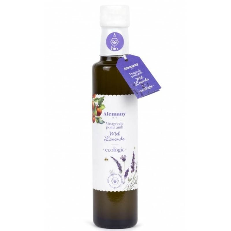 Vinagre de manzana ecológico con miel de lavanda, Alemany 1879