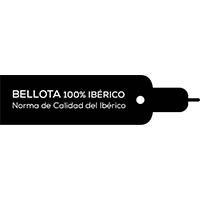 Jamón 100% raza ibérica, etiqueta negra, loncheado, D.O.P. Dehesa de Extremadura, Señorío de Montanera