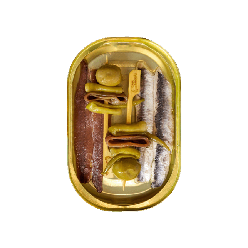 Aperitivo (Anchoa, Boquerones, Gildas) by Casa Santoña