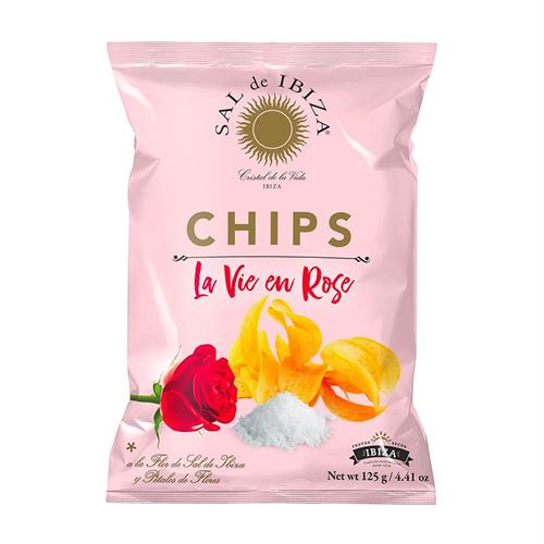 Patatas Chips La Vie en Rose, Sal de Ibiza 125g (3 unidades)