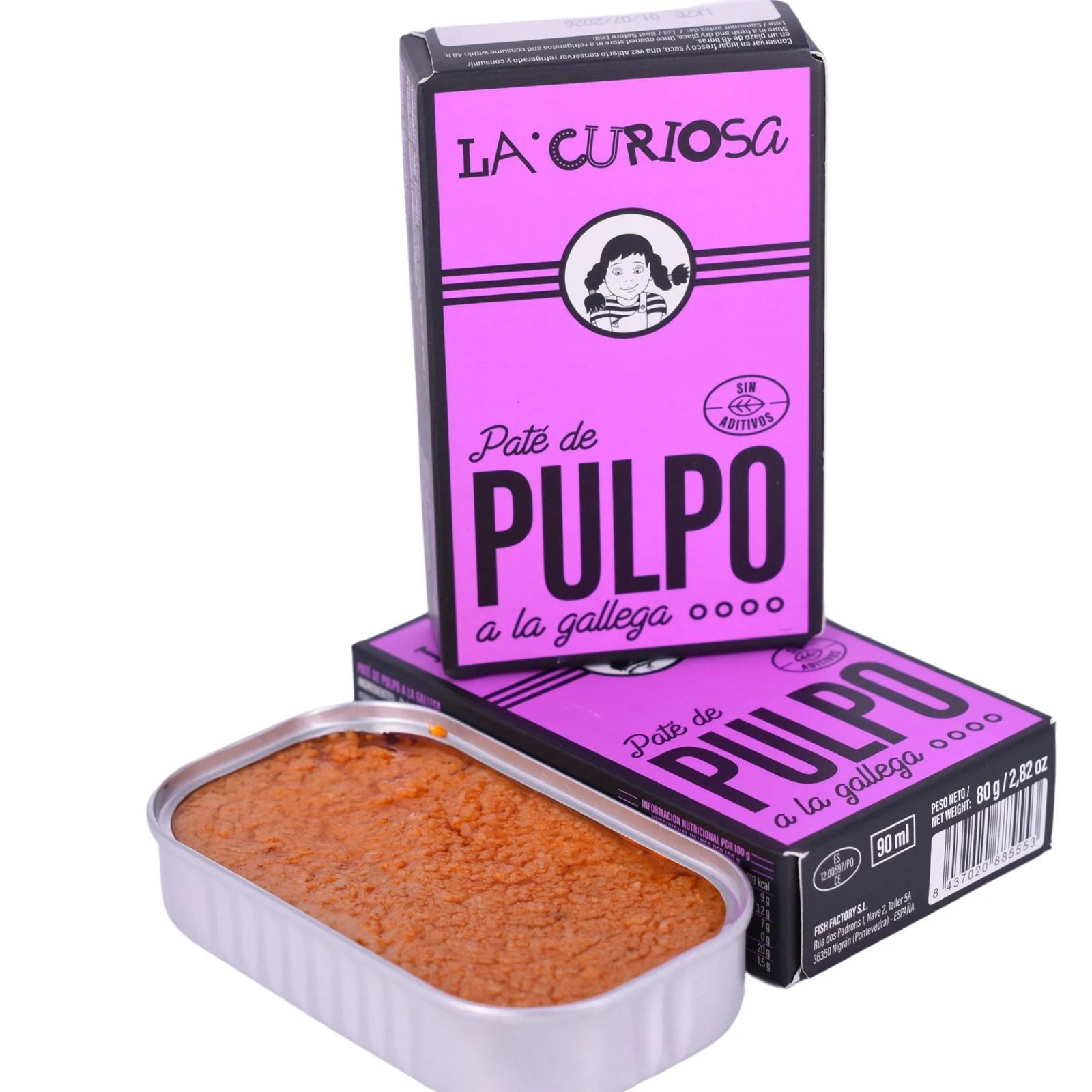 Paté de pulpo a la gallega, La Curiosa