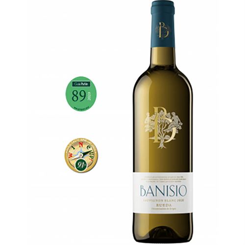 Vino blanco de Rueda Sauvignon Blanc, Banisio (6 unidades)