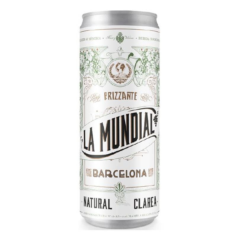 La Mundial Barcelona, latas Natural Clarea Frizzante