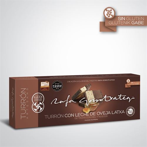 Turrón con leche de oveja latxa, trufa, miel y nueces, Rafa Gorrotxategi