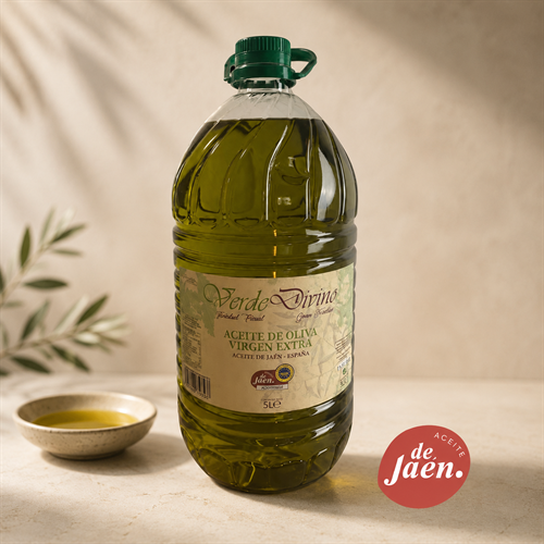 Aceite de Oliva Virgen Extra Picual de 5 litros , Verde Divino
