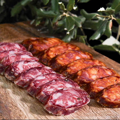 Chorizo blanco curado 100% bellota, Majada Pedroche