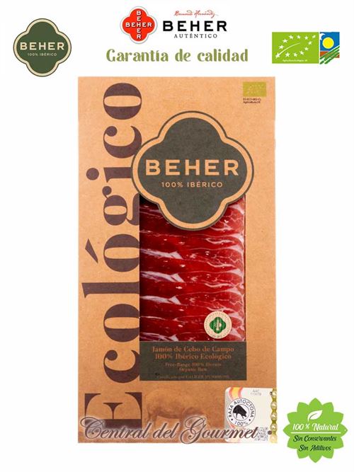 Paleta Cebo de Campo ecológico 100% Ibérico loncheado , Beher