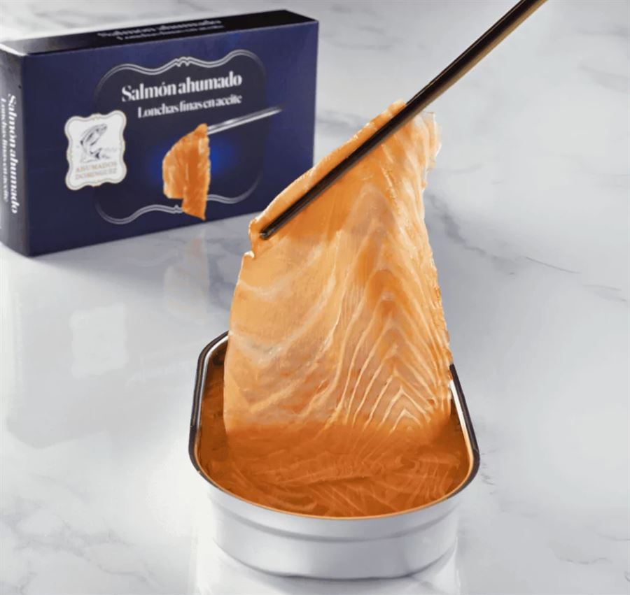 Salmón Ahumado en Aceite 190 g, Ahumados Dominguez