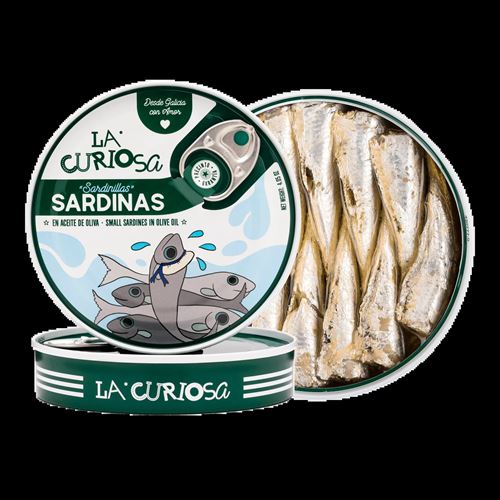 Sardinilla 10/14 unidades en aceite de oliva, La Curiosa