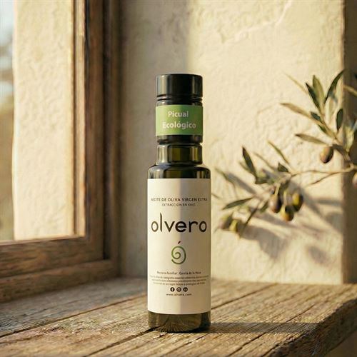 AOVE Picual Ecológico 100 ml Frutado Intenso Jaén, Olvero